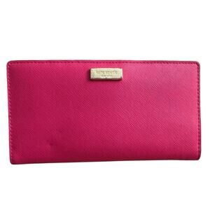 Kate Spade Hot Pink and Gold Wallet *as is*